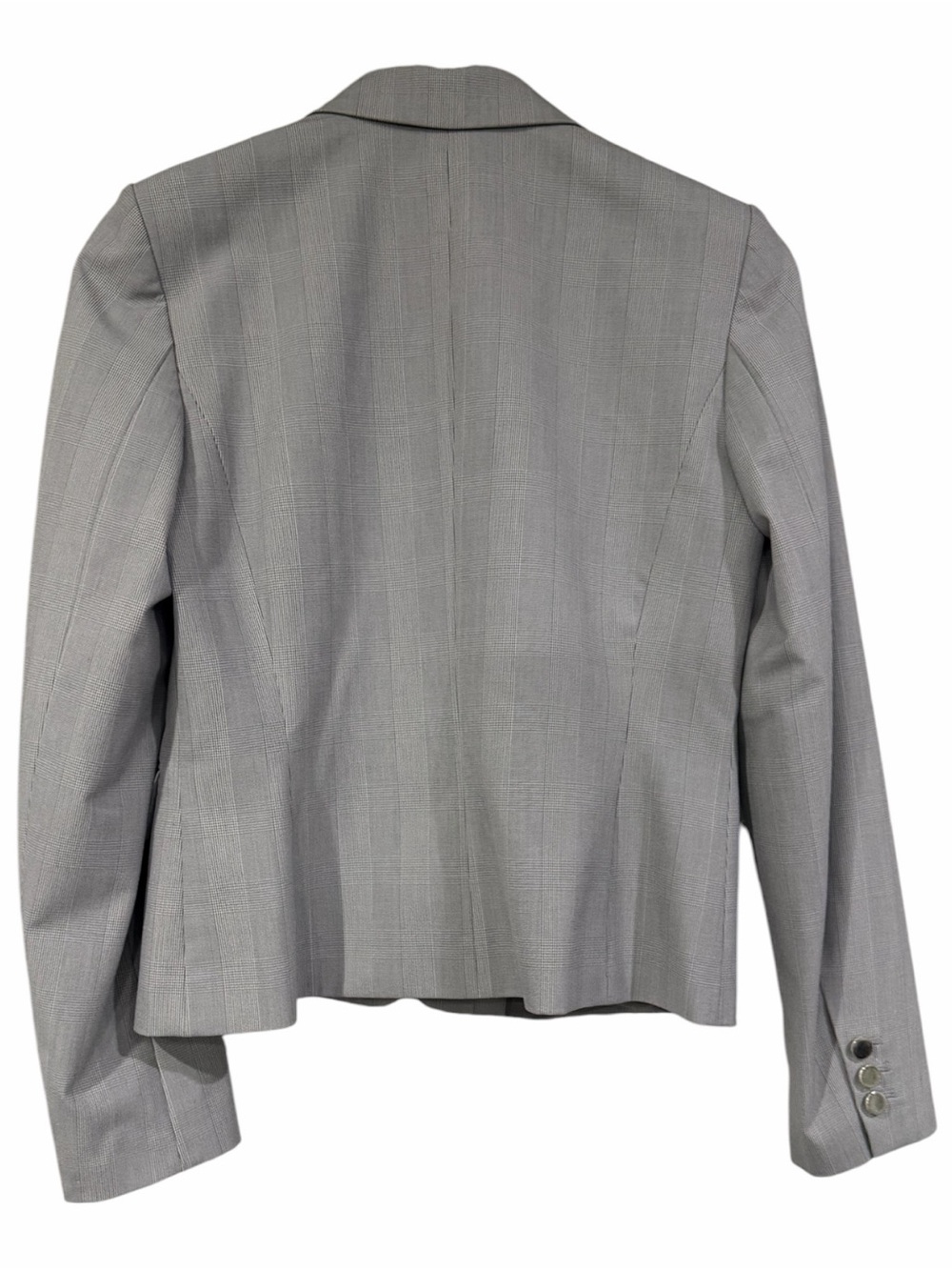 Calvin Klein Tailored plaid Light Gray Women’s Blazer - Picture 3 of 9